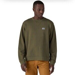 Men's Patagonia Forest Army Green Daily Basic Crewneck Pullover Sweatshirt Sz XL